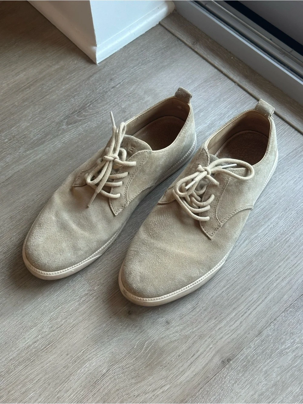 Men's CLAE Casual Suede Lace-Up Shoes in Beige size 10